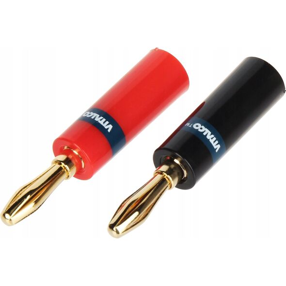 Vitalco PARA WTYKÓW BANANOWYCH BAN-PLUG-V1 CZERWONY + CZARNY VITALCO
