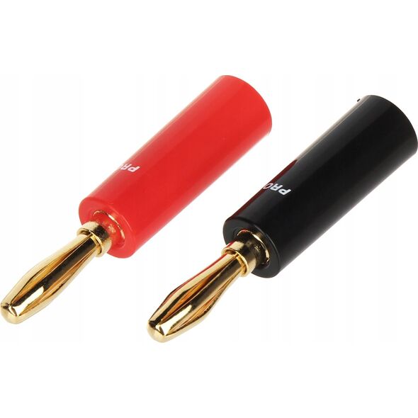 Prolink PARA WTYKÓW BANANOWYCH BAN-PLUG-V2 CZERWONY + CZARNY PROLINK