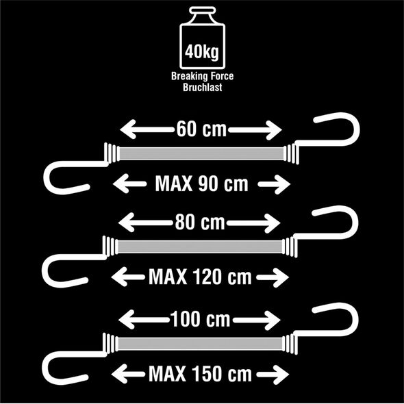 MasterLock 6x1 Master Lock Bungee Cords Twin Wire 3040EURDAT