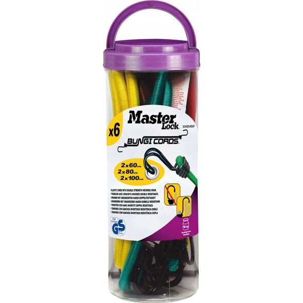 MasterLock 6x1 Master Lock Bungee Cords Twin Wire 3040EURDAT