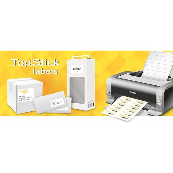 Herma Etiketter TopStick 210x297 mm (A4) hvid - (100 ark)