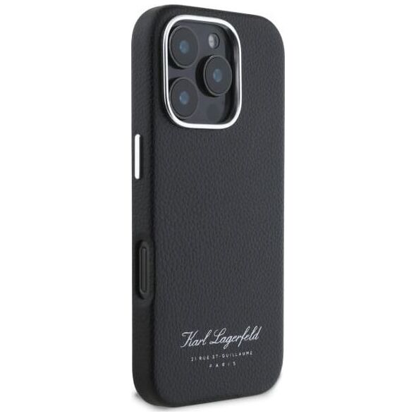 Karl Lagerfeld Karl Lagerfeld KLHCP16LPGWCMKHK iPhone 16 Pro 6,3" hardcase czarny/black hotel RSG
