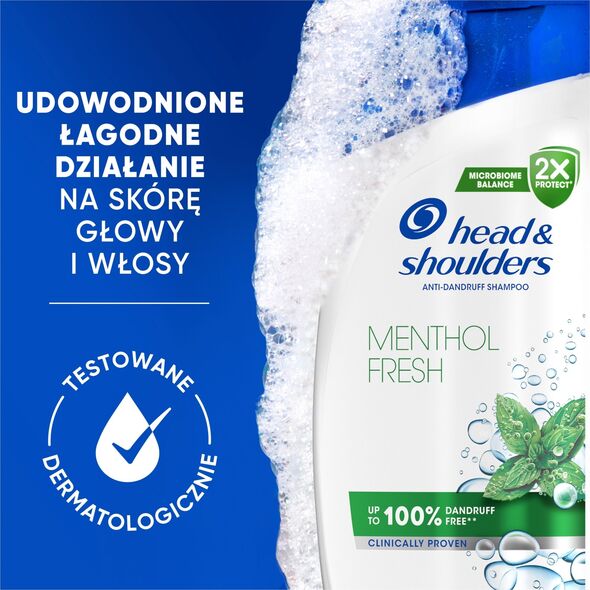 head & shoulders Plaukų šampūnas Head&Shoulders Menthol Fresh, 800 ml