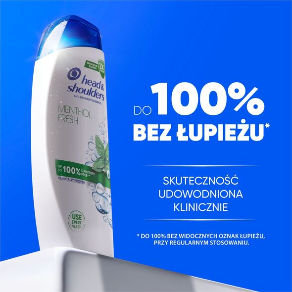 head & shoulders Plaukų šampūnas Head&Shoulders Menthol Fresh, 800 ml