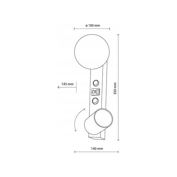 Kinkiet TK Lighting LAMP WALL VOXGU10 10W + G9 8W
