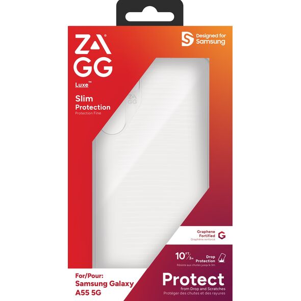 Etui ZAGG Luxe do Samsung Galaxy A55      przezroczysty/clear
