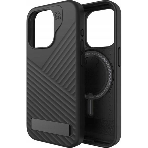 ZAGG Denali Snap Kickstand Case for iPhone 15 Pro Black