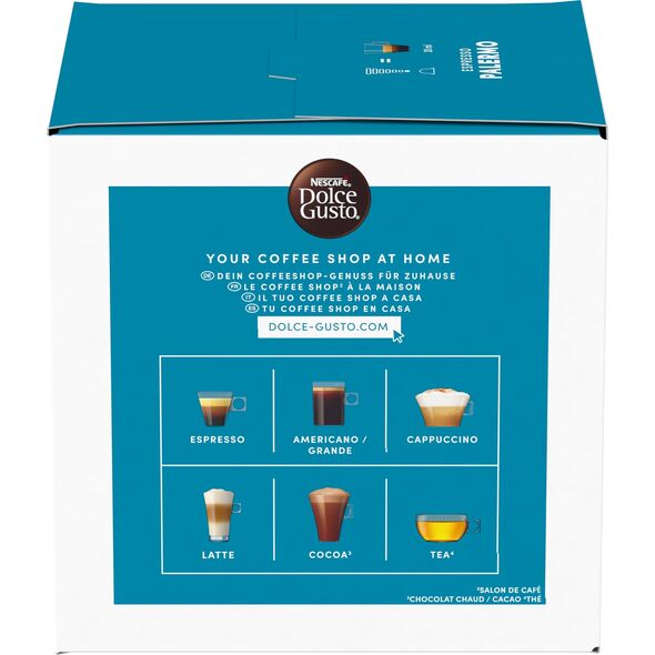 Coffee capsules NESCAFE(r) Dolce Gusto(r) Palermo, 16 pcs.