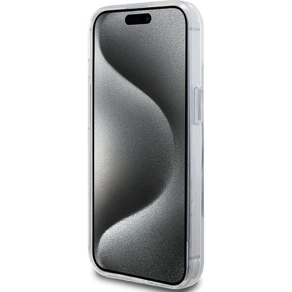 Etui Karl Lagerfeld KLHMP15SHMRSKCH Apple iPhone 15 / 14 / 13 hardcase Ring Stand Karl&Choupettte MagSafe biały/white