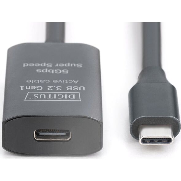 Active USB-C Extension Cable, 5m 5G, USB 3.2 Gen1, USB-C - USB-C (M/F)