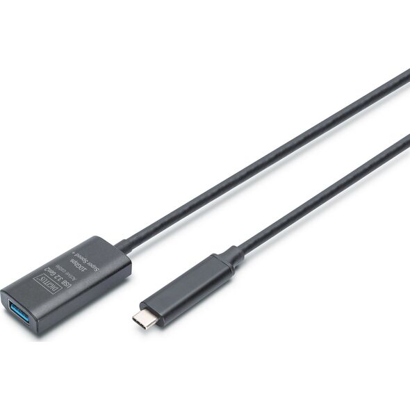 Active USB-C Extension Cable, 5m 10G, USB 3.2 Gen2, USB-C - USB-A (M/F)