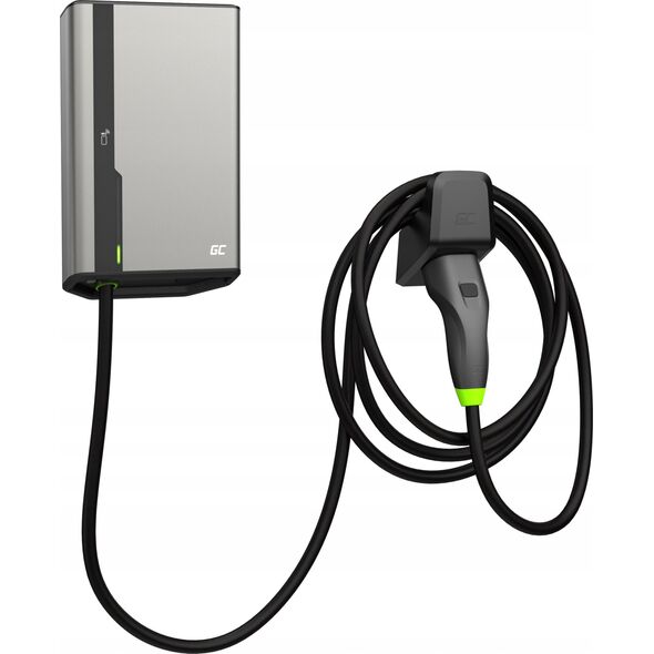 ŁADOWARKA EV Wallbox Green Cell HabuDen EVGC021B2275 22kW TYPE 2 7,5M GC App NFC BT Wi-Fi