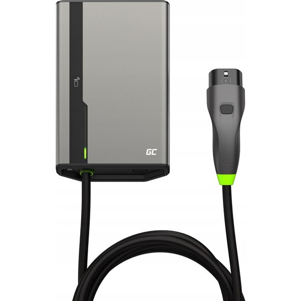 ŁADOWARKA EV Wallbox Green Cell HabuDen EVGC021B2250 22kW TYPE 2 5M GC App NFC BT Wi-Fi