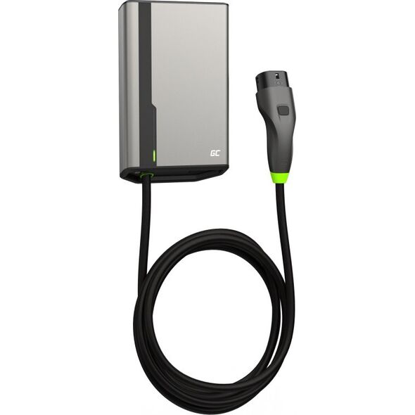 ŁADOWARKA EV Wallbox Green Cell HabuDen EVGC021B2250 22kW TYPE 2 5M GC App NFC BT Wi-Fi