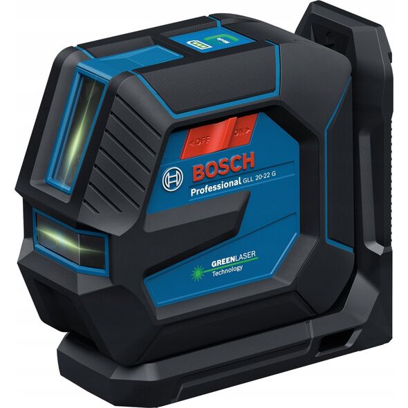 BOSCH.CROSS LASER GLL 20-22 G GREEN USB-C 1x BA 3.7V 3.0Ah XL + HOLDER LB 10 CASE