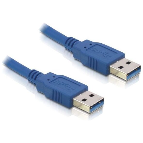 Kabel USB Delock USB-A - USB-A 1 m Niebieski (82534)