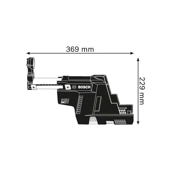 Bosch System odsysania pyłu z akumulatorowym napędem silnikowym GDE18V (1600A0051M)