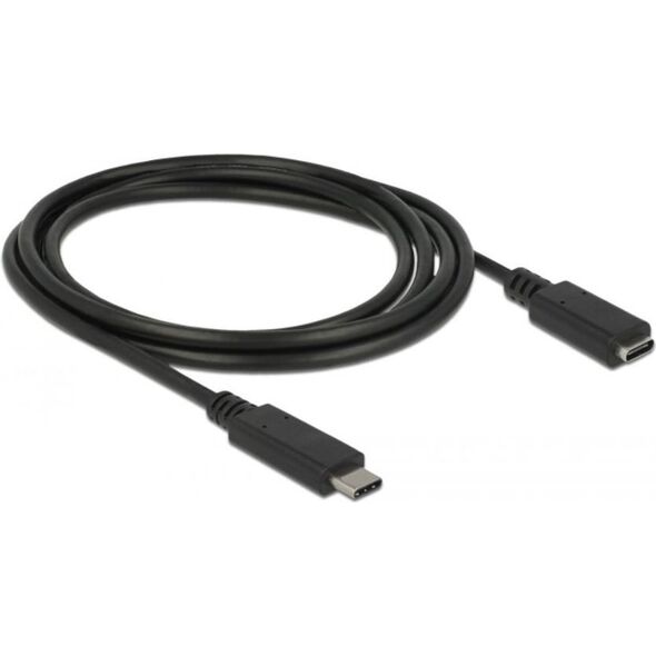 Kabel USB Delock USB-C - USB-C 1.5 m Czarny (85534)