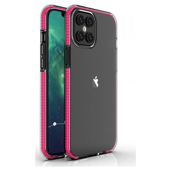 Hurtel Spring Case IPhone 12 Pro Max (6,7) dark pink