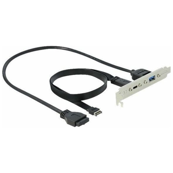 Delock USB 3.1 Śledź 1 x USB Type-C™ i 1 x USB Typ-A port