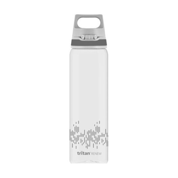 SIGG SIGG drinking bottle Total Clear One MyPlanet "Anthracite" 0.75L (transparent/grey, one-hand closure ONE)