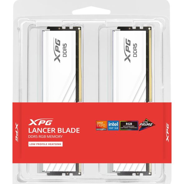 Pamięć ADATA XPG Lancer Blade RGB, DDR5, 48 GB, 6000MHz, CL30 (AX5U6000C3024G-DTLABRWH)