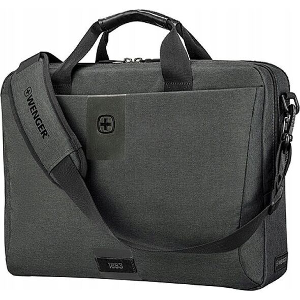 Torba Wenger Wenger MX ECO Brief, notebook case (grey, up to 40.7 cm (16))
