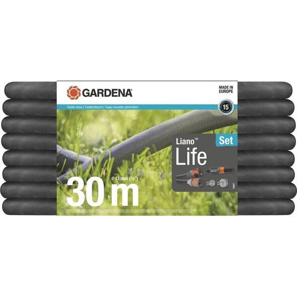 Gardena GARDENA Textile Hose Liano Xtreme 3/4", 20 meters (dark grey/orange, model 2023)