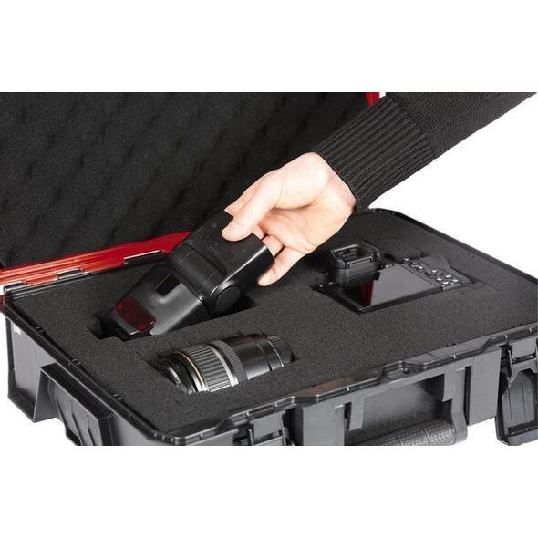 Einhell Einhell System case E-Case SF incl. grid foam, tool box (black/red, with grid foam insert)