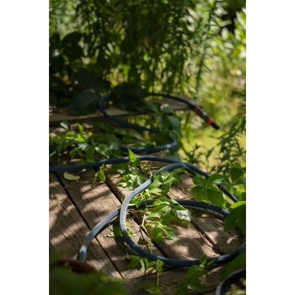 Gardena GARDENA textile hose Liano Xtreme 1/2, 15 meter set (dark grey/orange, model 2023, incl. cleaning syringe, 2 tap connectors)