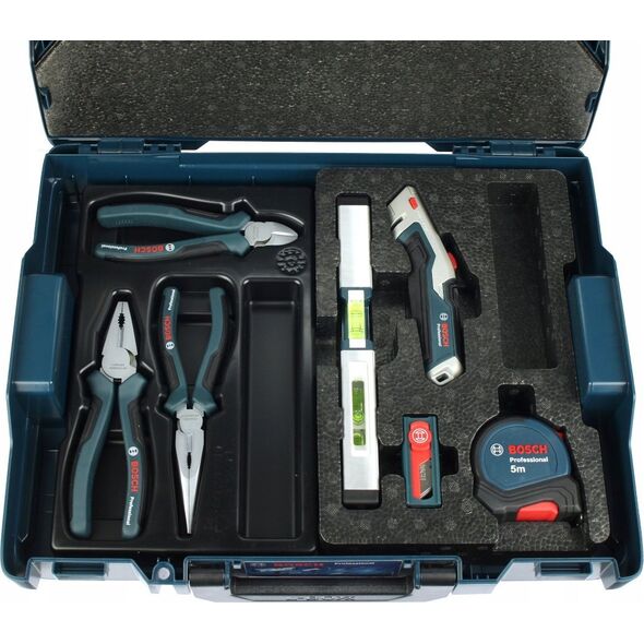 Zestaw narzędzi Bosch Bosch pliers and hand tool set, 16-piece, pliers set (blue, L-BOXX 102)