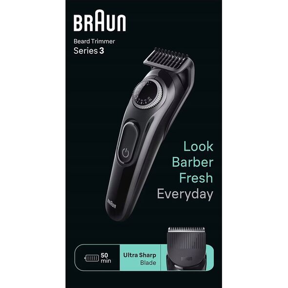 Braun Braun Beard Trimmer 3 BT3410, Beard Trimmer (black)