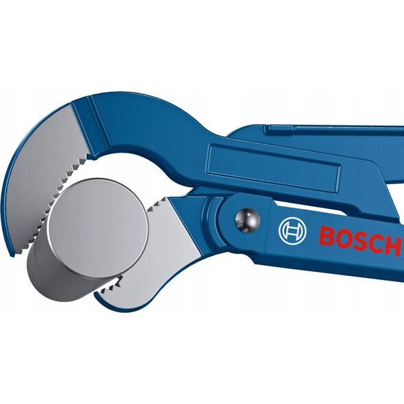 Bosch Bosch plumbing corner pipe wrench 45° Professional 420mm, S-jaw, pipe / water pump pliers (blue, gripping jaw position 45°)