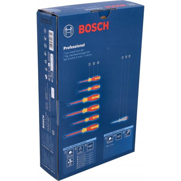 Bosch Bosch VDE screwdriver set PH/SL Professional, 7-piece (red/yellow, 6 VDE screwdrivers, phase tester SL3)