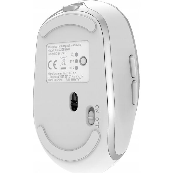Mysz Yenkee Mysz bezprzewodowa DUAL WiFi+Bluetooth akumulator 5 przycisków