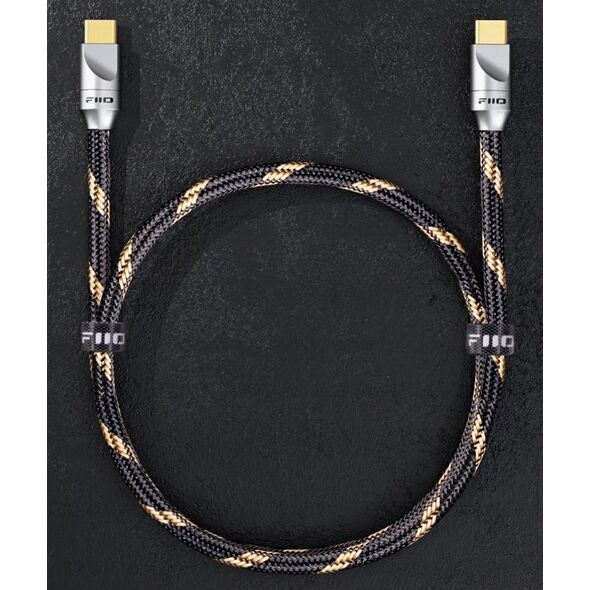 Kabel USB FiiO USB-C - USB-C 1.5 m Czarny (6953175731207)