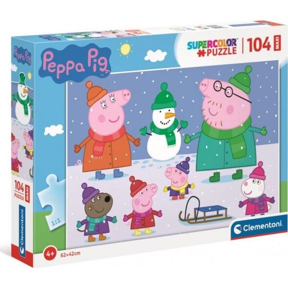 Clementoni Puzzle 104el Maxi Peppa Pig. Świnka Peppa 23752