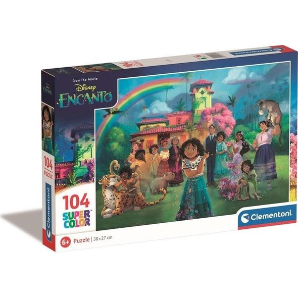 Clementoni CLE puzzle 104 SuperKolor Disney Princess 25743