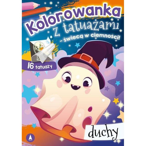 Skrzat Kolorow.z tatuażami świeci w ciemn.Duchy 76059