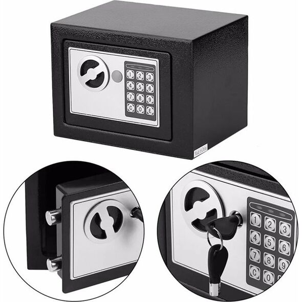 ExtraLink EXTRALINK HOME SEJF NA ZAMEK ELEKTRONICZNY CYFROWY SZYFR KASETKA PANCERNA KLUCZE S-406
