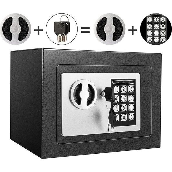 ExtraLink EXTRALINK HOME SEJF NA ZAMEK ELEKTRONICZNY CYFROWY SZYFR KASETKA PANCERNA KLUCZE S-406