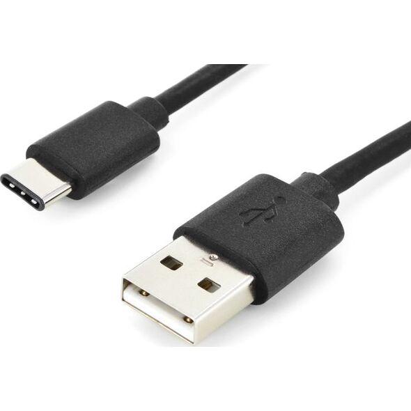 Kabel USB Digitus USB-A - USB-C 1 m Czarny (AK-300154-010-S)