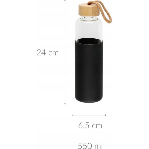 Butelka z silikonową osłonką, 550 ml