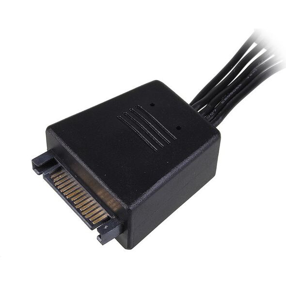 SilverStone SATA 15-pin - SATA 15-pin x4, Czarny (SSTCP06)