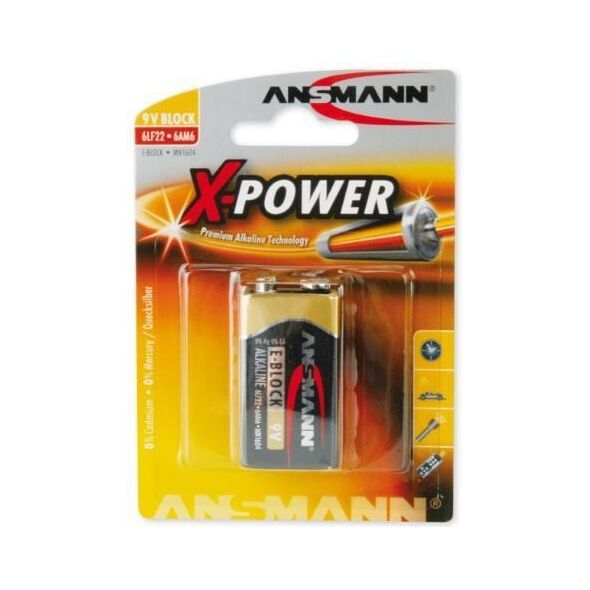 Ansmann Bateria X-Power 9V Block 1 szt.