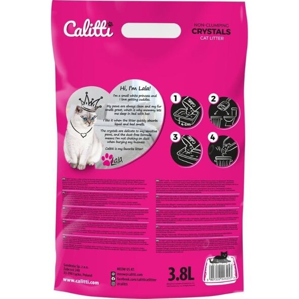 Żwirek dla kota Calitti Micro Crystals Naturalny 3.8 l