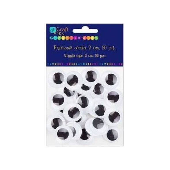 Dalprint Ruchome oczka DPCRAFT 2cm 20szt. Dalprint