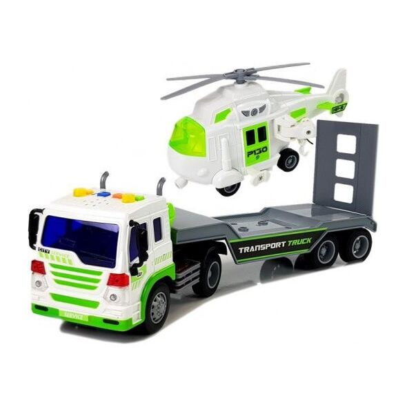 Lean Sport Auto Transporter na Baterie 1:16 z Helikopterem