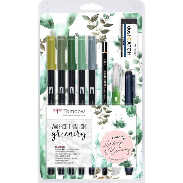 Σετ ακουαρέλας Tombow GREENERY 10 τεμαχίων 8766564 4003198130258