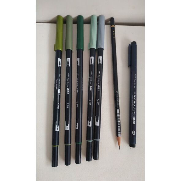 Σετ ακουαρέλας Tombow GREENERY 10 τεμαχίων 8766564 4003198130258